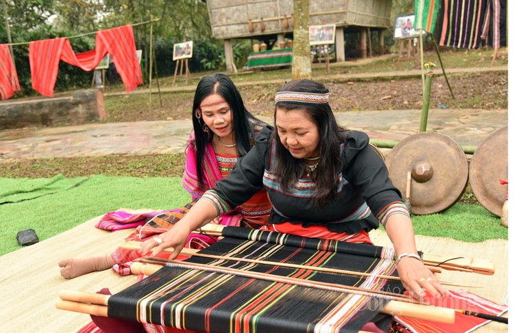 Hoa văn thổ cẩm S'tiêng - Nghiên cứu học sinh lớp 9